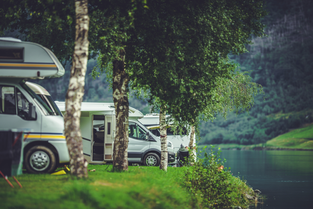 RVs & trailers at campground