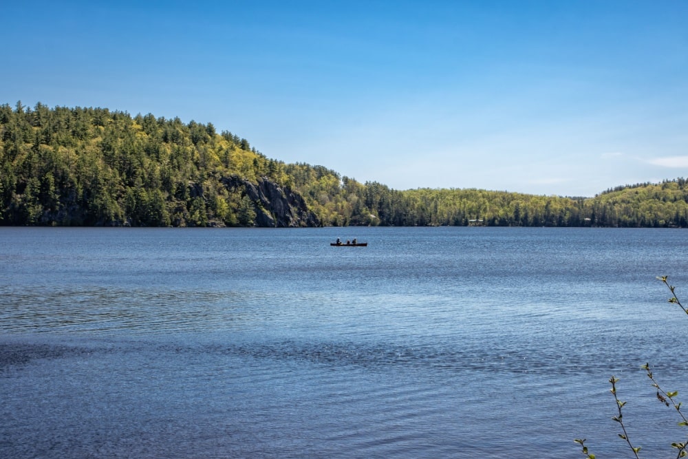 Bon Echo Provincial Park landscape image with lake view in Ontario, Canada