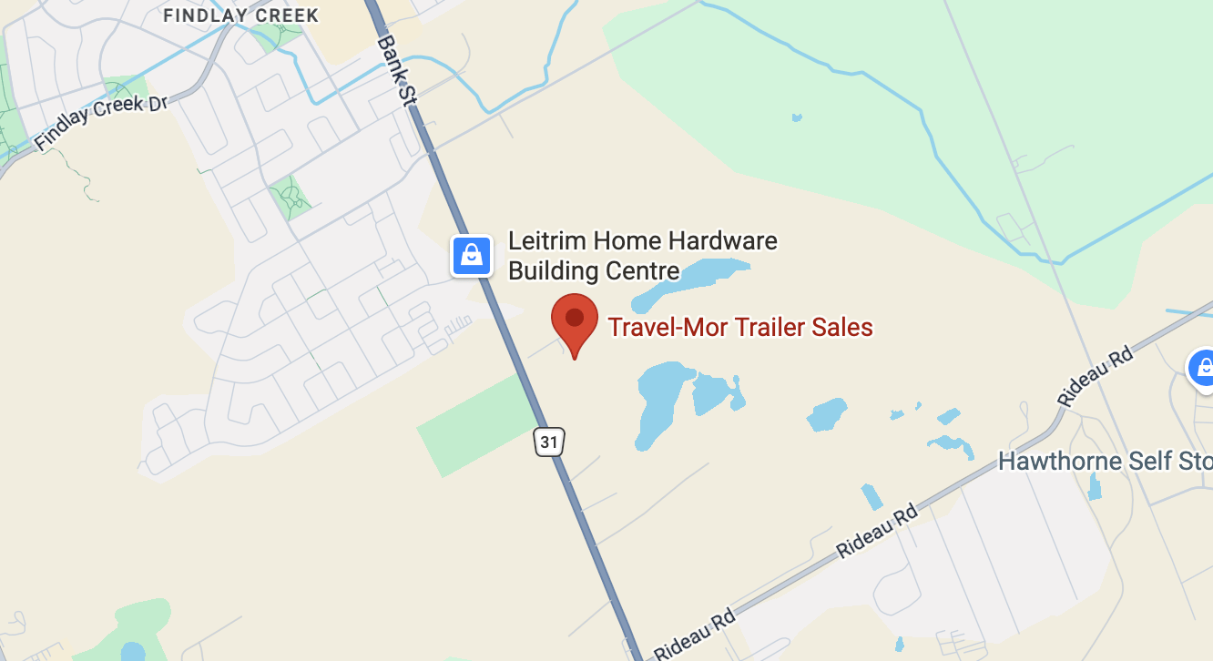 Map showing the location of Travel-Mor Trailer Sales