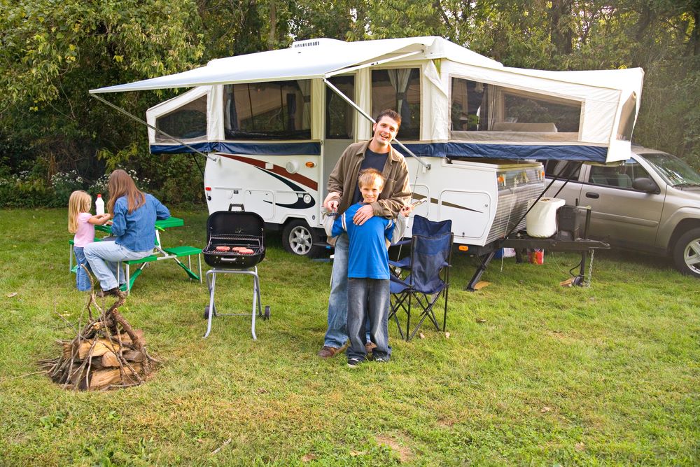 family together by camper